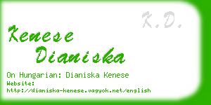 kenese dianiska business card